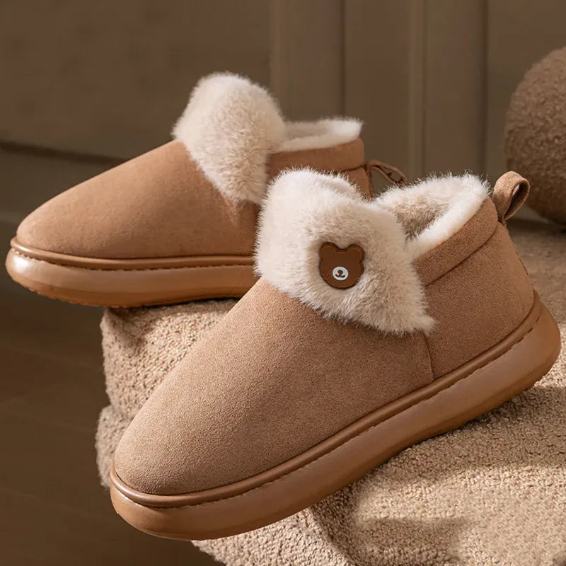 Chaussons Bottines Fourrées Femme