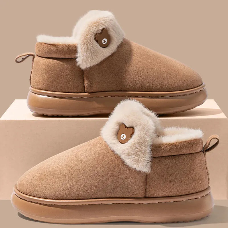 Chaussons Bottines Fourrées Femme