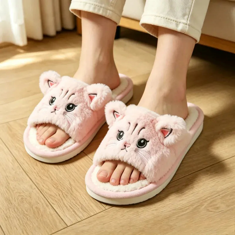 Mule Ouverte Chat pour Femme