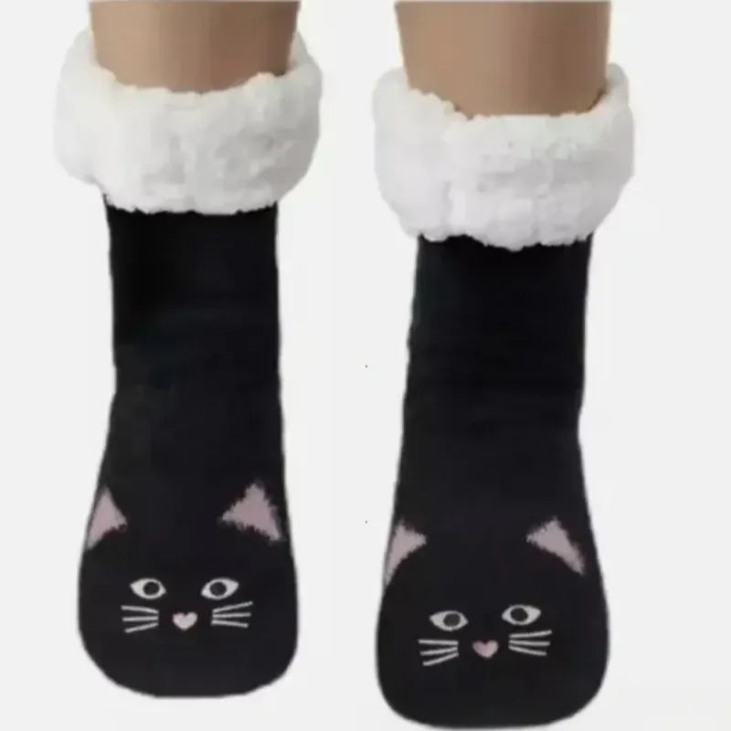 Chausson Chaussette Antidérapant Femme - Cat Edition